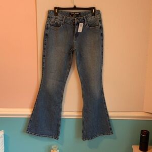 Hollister Women's Light Blue Flare Jeans